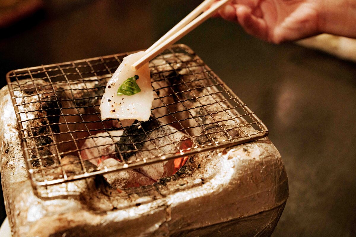Grilled Squid with Basil