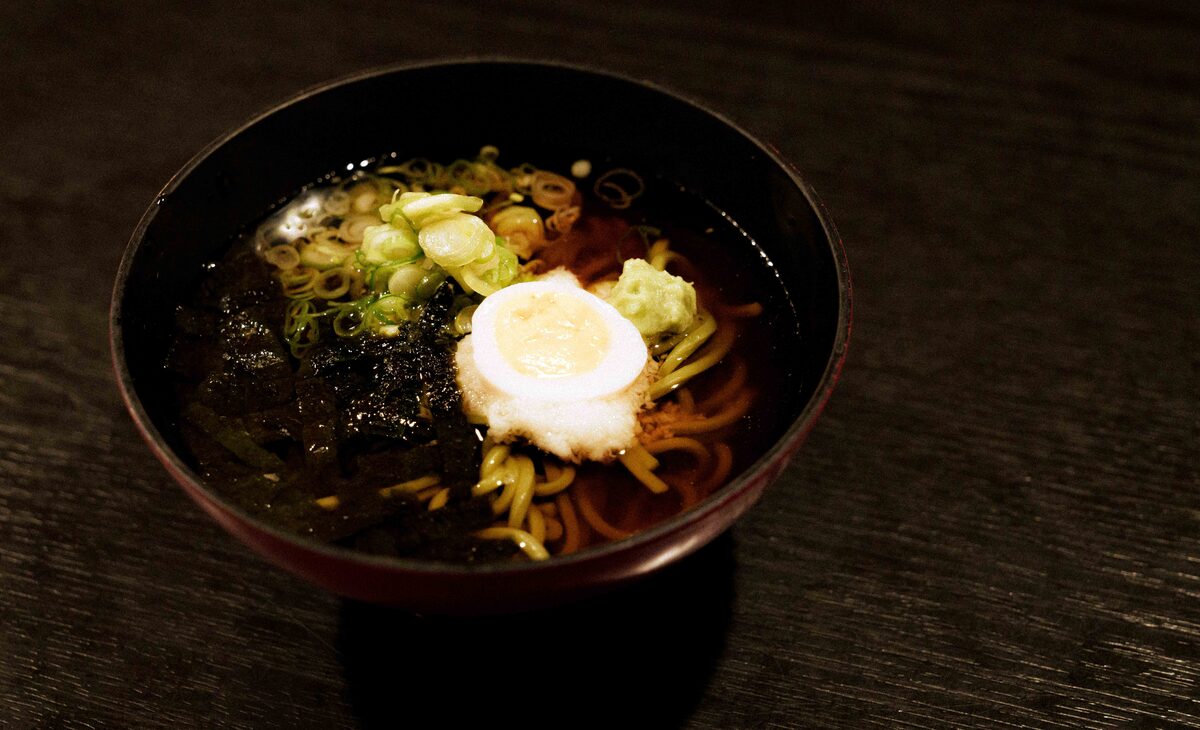 Tsukimi Cha-Soba (Moon-Viewing Tea Soba)